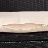 ESTEXO Polyrattan Gartenbank 2-Sitzer Schwarz - 6