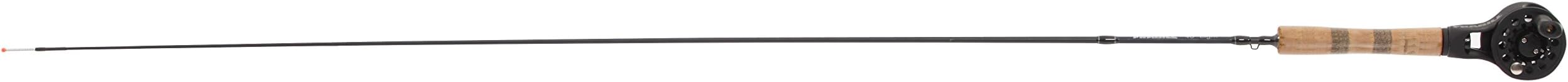 Frabill Jiggler Long Rod 54-Inch UL Ice Fishing Rod/Reel Combo, Black