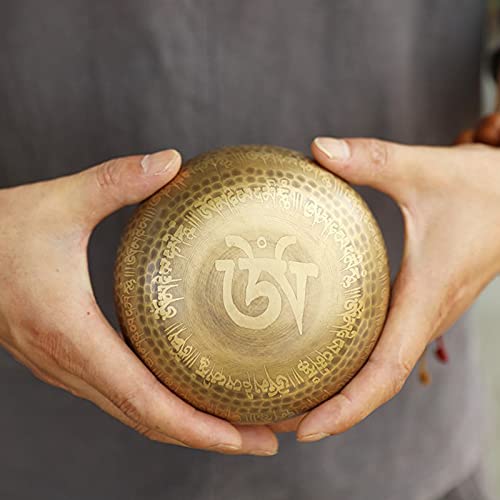 Set Tibetische Klangschalen- Buddhas Augen Meditationsschale Handgefertigt in Nepal Meditationsschale, für Meditation, Yoga, Achtsamkeit, authentisch Meditationsklangschale, Meditations-Chakra-Heilen - Image 7
