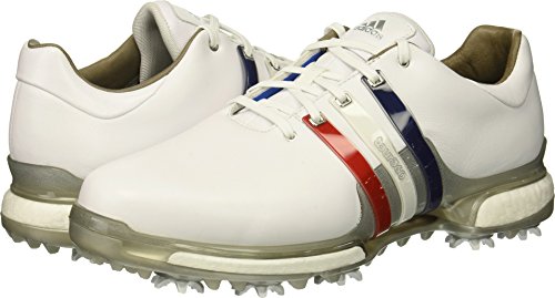 adidas メンズ Tour360 2.0 ゴルフシューズ US サイズ: 7 Wide カラー: ホワイト 2枚目