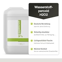 Wasserstoffperoxid - Made in Germany - Oxydant, Hydrogen Peroxid, Entwickler | Wasserstoffperoxyd | Blondierung, Blondiermittel, Bleichmittel (3 Prozent, 5 Liter) – Ansicht 2