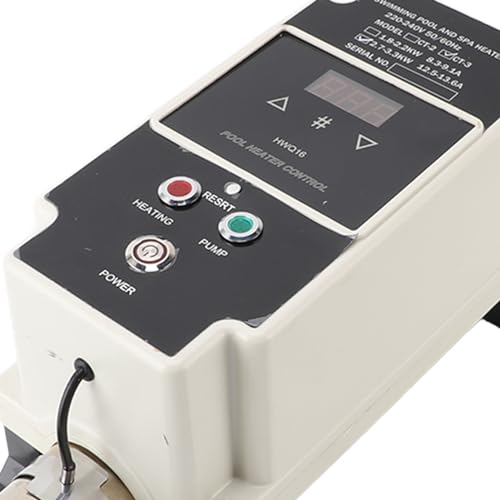 Bewinner Wärmepumpe Pool mit Digitalanzeige 230V 2,7-3,3 KW – Schwimmbad Durchlauferhitzer Thermostat für Spa Badewanne