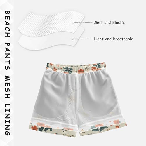 Pigsaly Boys Swim Trunks Cowgirl Boots Western Vintage Cowgirl Boys Board Shorts Swimsuit Swimwear Summer Bathing Suit XS Multicolor4