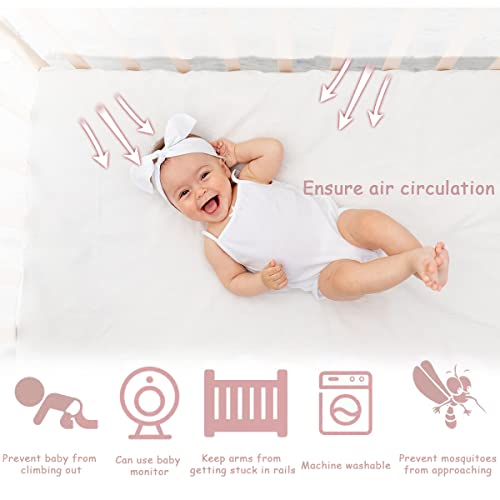 Yomecheo Baby Crib Tent, Crib Cover To Keep Baby From Climbing Out, Baby Safety Net Tent To Stop Baby From Climbing Out Of Crib, Easy Assembly With Strong Rods Structure #TOP2