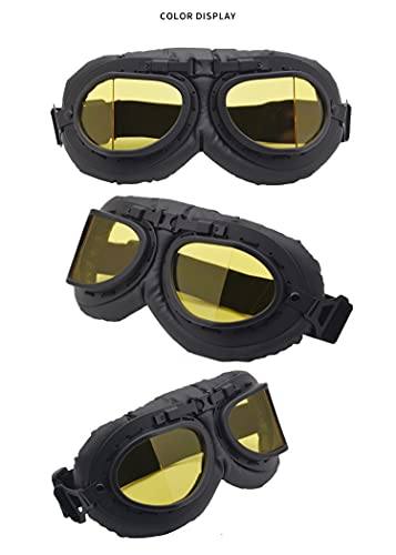 Image of Peicees Vintage Helmet Goggles Motorcycle Goggles Bike Motorcross Pilot Goggle