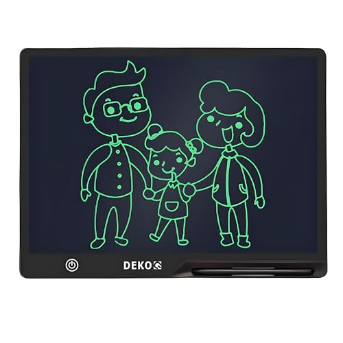 Image of LCD Writing Tablet for Kids 16 Inch, Toys for Girls Boys Drawing Pad for 3 4 5 6 7 8 Year Old Kid, Toddler Rechargeable Doodle Board Travel Essentials for Children (Black)