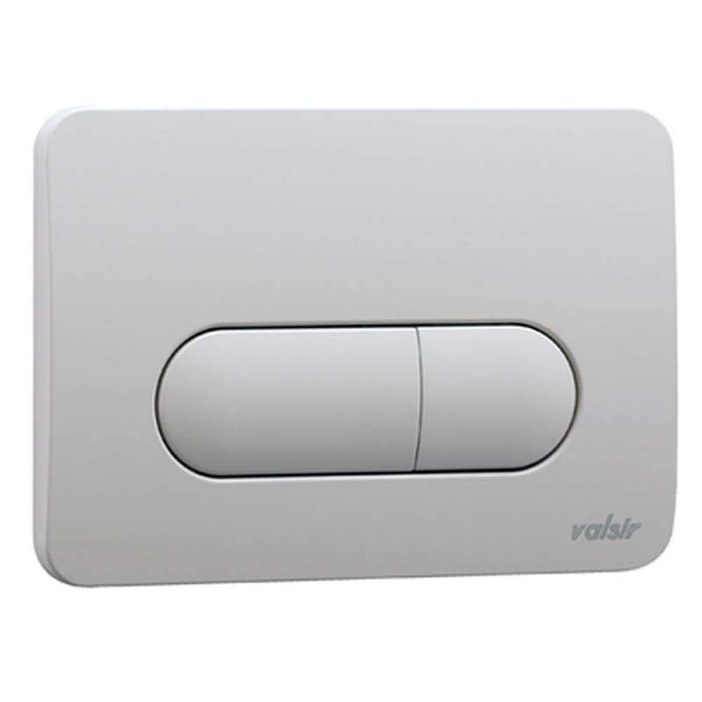 Valsir Plaque 2 boutons pour réservoir de chasse d'eau Evolut et Tropea3 – Blanc