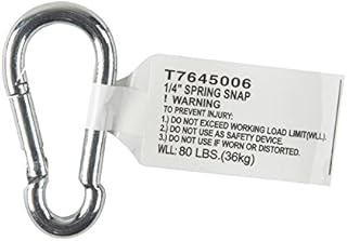 Campbell Chain Zinc-Plated Steel Spring Snap 80 lb. 2 in. L