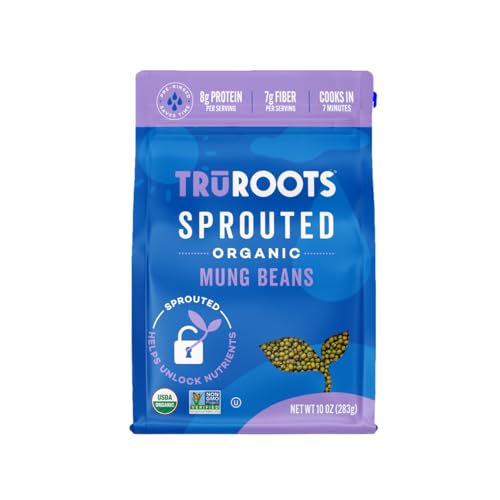 TruRoots Organic Sprouted Mung Beans 10oz (Pack of 1)