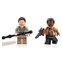 LEGO Star Wars The Last Jedi Minifigure Combo - Rey and Finn (with Staff and Blaster) 75105