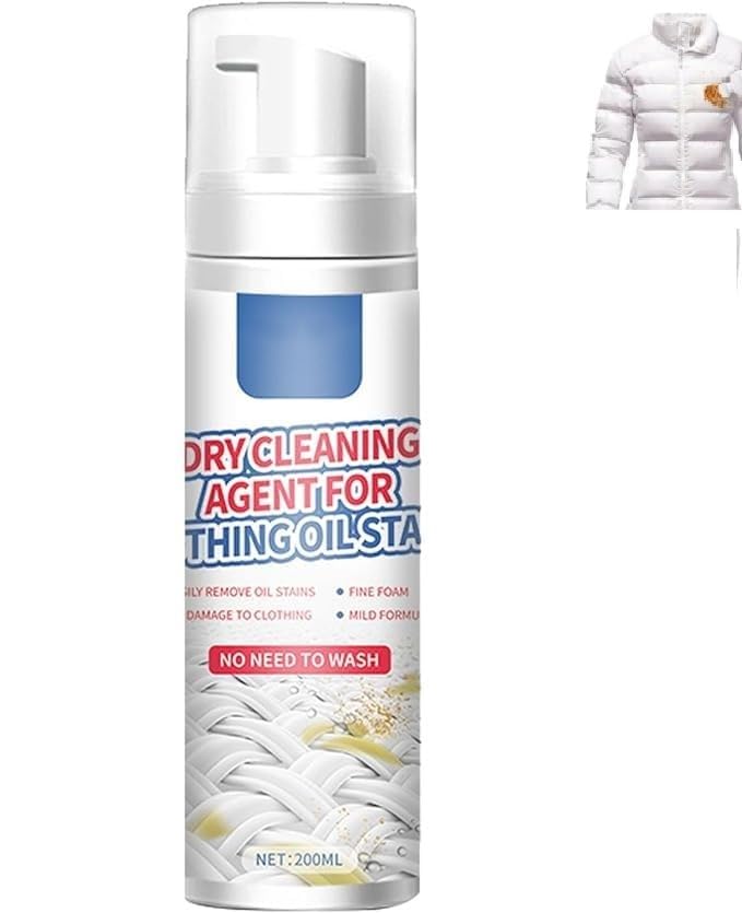 Oil Stain Dry Cleaning Agent for Clothing,Dry Stain Remover Cleaning Fluid Agent,Dry Cleaner For Clothes Drys Stain Remover Drys Cleaning Spray Fluid Agent Laundry For Laundry Stain Removal For Food