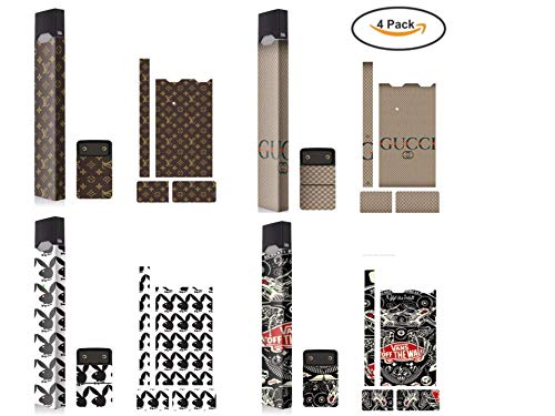 JUUL (Brands) 4 Skin Vinyl Sticker Decal & 4 Charger Skin