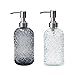 dispensador de jabón de cristal de 400 ml con bomba de acero inoxidable Imagen de dispensador de jabón de cristal de 400 ml con bomba de acero inoxidable