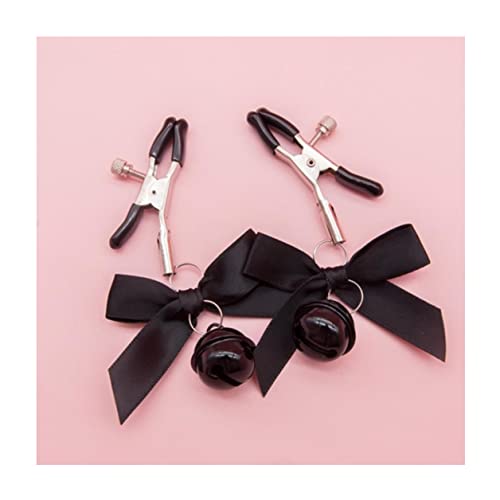 Herramienta de masaje con pinzas de campana Bowknot, herramienta para aumentar la felicidad, liberar el estrés, fácil de usar, lúdica para hombres y mujeres.