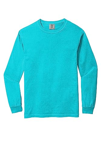 Image of Comfort Colors Chouinard 6014 Adult Heavyweight Long Sleeve Tee Lagoon Small
