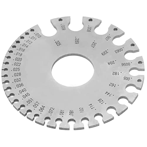 Laja Imports Stainless Steel Dual-Sided Non-Ferrous Wire Gauge 0-36 'American Standard & Metric Sheet Metal and Wire Thickness Gauge 'Wg-001 for Educational Use