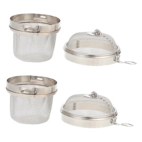 FELTECHELECTR 2pcs Stainless Steel Tea Infuser Strainer for Jewelry Cleaning Watch Cleaning Basket