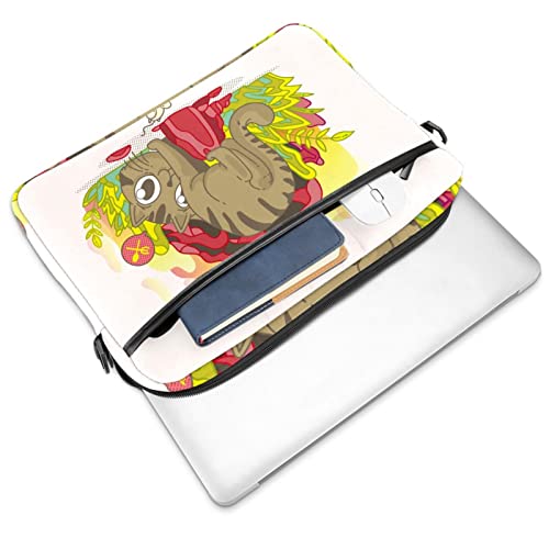 Sac à bandoulière chat pour ordinateur portable 13 à 14.5 pouces