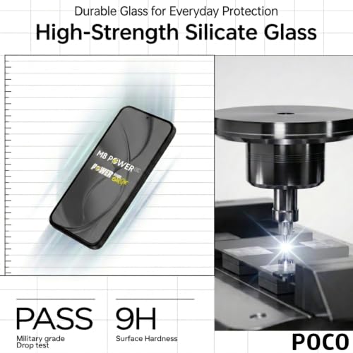 Image of Tempered Glass Screen Protector Guard for Poco M8 Power