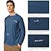 baleaf Men's Long Sleeve Swim Shirts Rash Guard UV Sun Protection SPF T-Shirts UPF 50+ Quick Dry Swimming Fishing Bluish Violet Size M