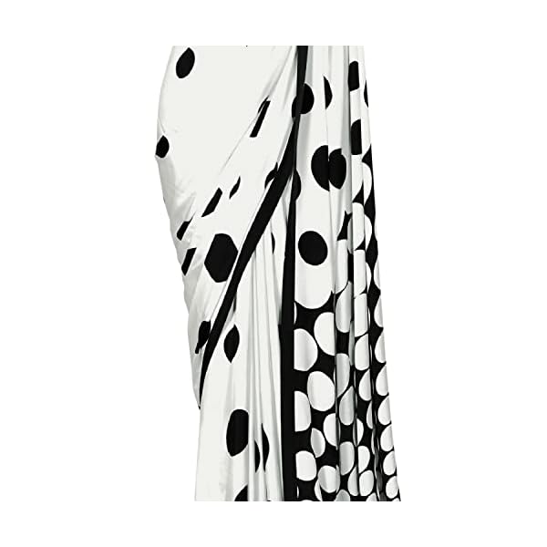 Madhumeena Women Crepe Silk Printed Saree With Unstitched Blouse Piece - Image 4