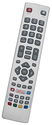 ALLIMITY Fernbedienung Ersetzen für Sharp Aquos TV with Netflix LC-49FI5542E LC-49UI7252K LC-49UI7352K LC-49UI7552E LC-50CFG6001E LC-50CFG6001K LC-50CFG6002K LC-50UI7222E LC-50UI7322E LC-50UI7352E