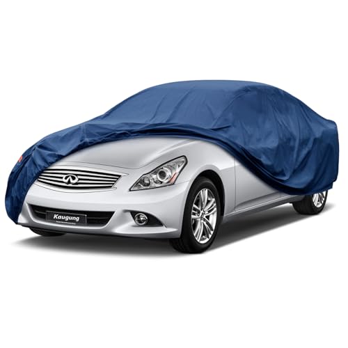 Image of Kaugung Heavy Duty Car Cover Custom Fit Infiniti Q70 (2013-2018),Waterproof All Weather Resistant Outdoor Sun Rain Dust Snow Protection with Anti-Theft Lock.(USA Warehouse,Within 3-7 Days)