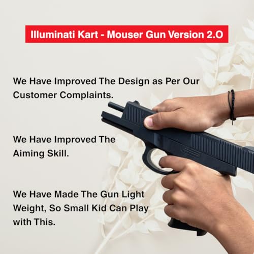 Image of Air Soft Gun Toy for Kids with 50+ BB Bullets | Mouser Toy Gun & Revolver Pistol | Air Shot Blaster Gun Toy Set for Boys | Police Role Play Shooting Toy | Pull Back Gun| Birthday Gift & Return Gift