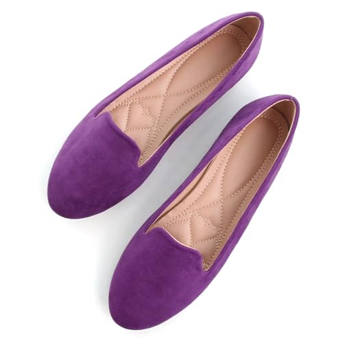 Image of SAILING LU Women Round Toe Comfortable Ballet Flats | Shoes for Women, Dressy, Slip-ons, Loafers