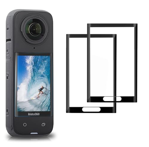 SHEAWA for Insta360 X5/X4 フィルム 2枚入 強化ガラス保護フィルム 9H硬度 画面保護 スクリーン保護 高透過率 撥水 撥油 アクセサリー