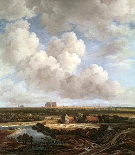 Affiches et gravures d'art de Jacob Van Ruisdael, tableau sur toile de lin haut de gamme