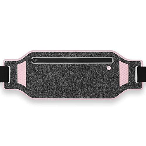 ランニング ポーチ ジョギングポーチ ランニングバッグ スポーツ用 超軽量 夜間反射 ジョギング ウオーキング 遠足 登山 ピンク