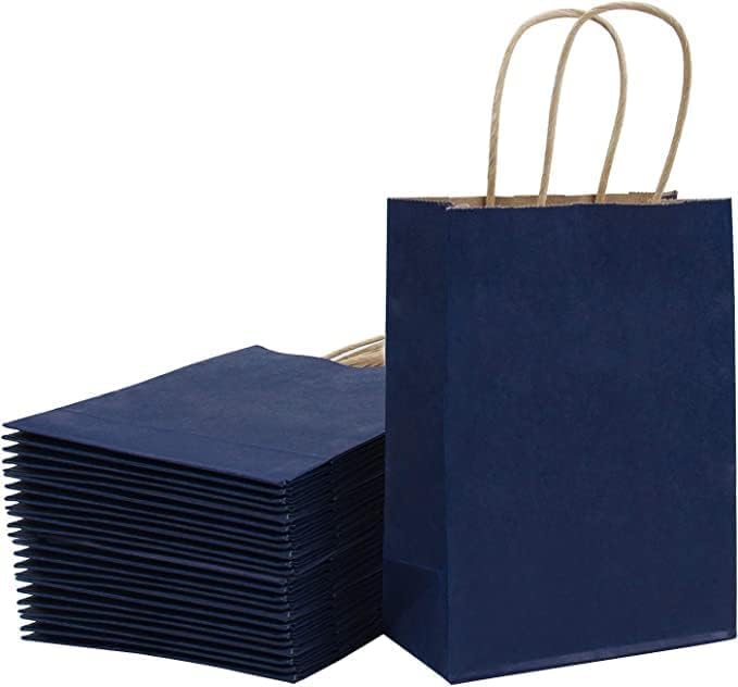 Gitanjali Paper Curves® Gift Paper Bag (Blue Color) 8x4x10 inches