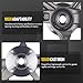 KUSATEC 698-222 Front Suspension Steering Knuckle & Wheel Bearing Hub Assembly Compatible with Ford Focus 2000 2001 2002 2003 2004, Right Passenger Side, Replace # 2M5Z3K185AB