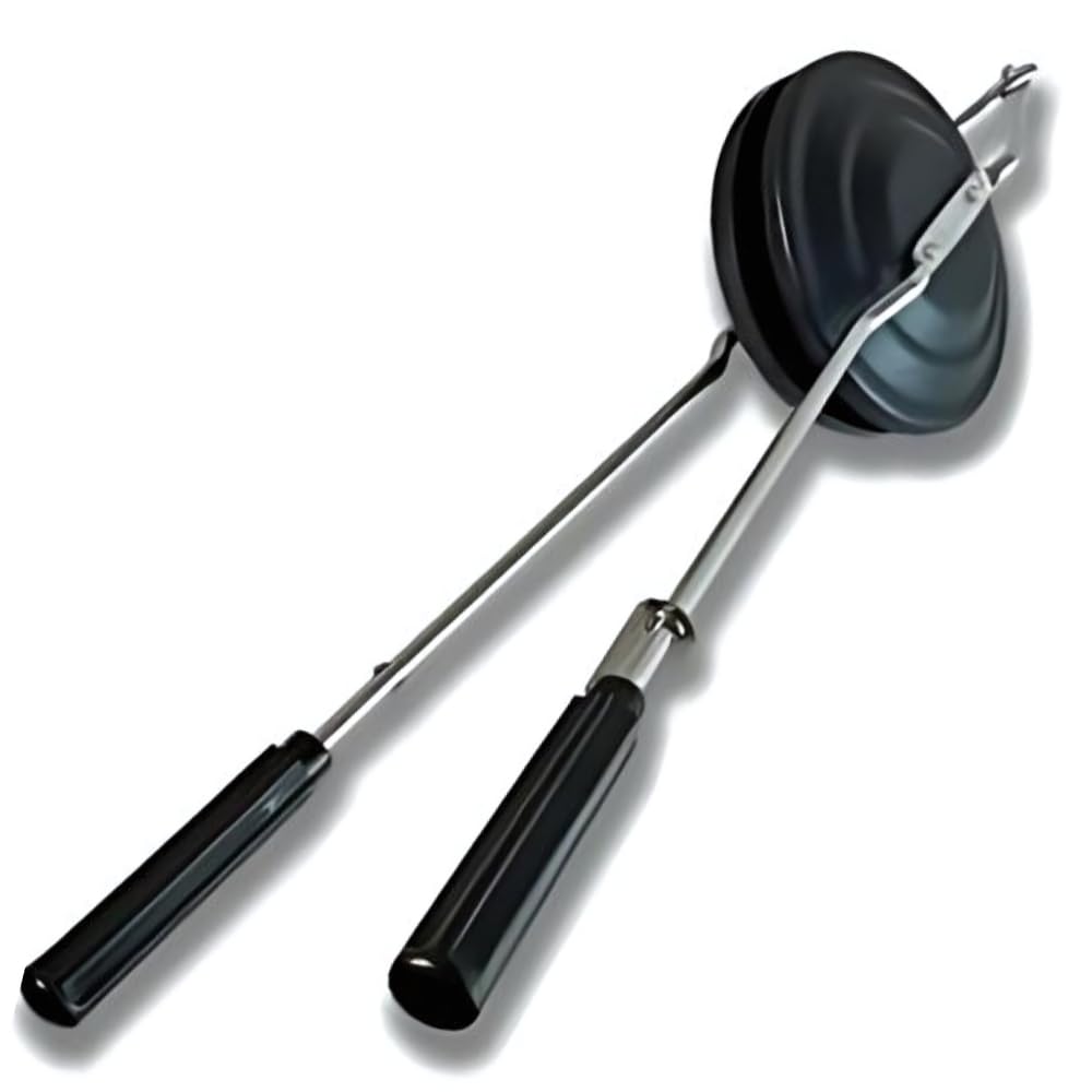 Round Style Aluminum Nonstick BBQ Gas Grill Jaffle Maker Easy-To-Use Barbecue Accessory Grilled Sandwich Cultural Receips Durable Surface Cleaning Outdoor Cooking Tradition