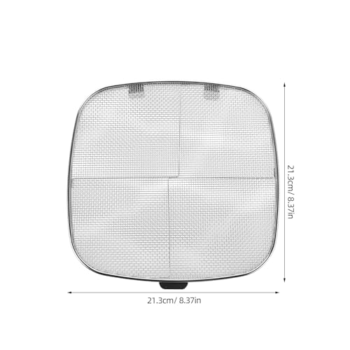 Pare-éclaboussures friteuse air 8,4" en acier inox - Grille anti-projection de rechange