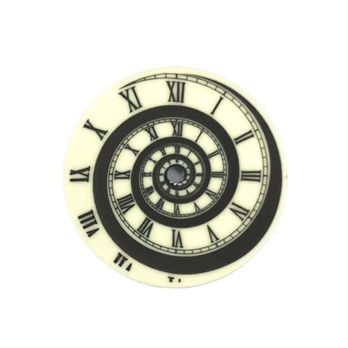 ATOMUSERLY Montre Spirale avec Cadran 28.5mm, 1 pièce, for NH35 NH36 4R 7S, Mouvement, Luminou Vert, Visage 4.2 3.8 .0, Couronne