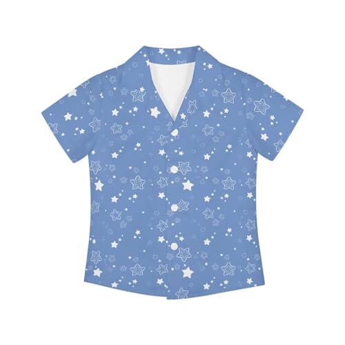 SYtrade Kids Hawaiian Shirt Short Sleeve Luau Shirt School Button Up Aloha Shirt