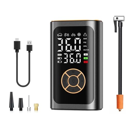 Evita quedarte tirado con este inflador de neumáticos eléctrico para ruedas de coche y moto