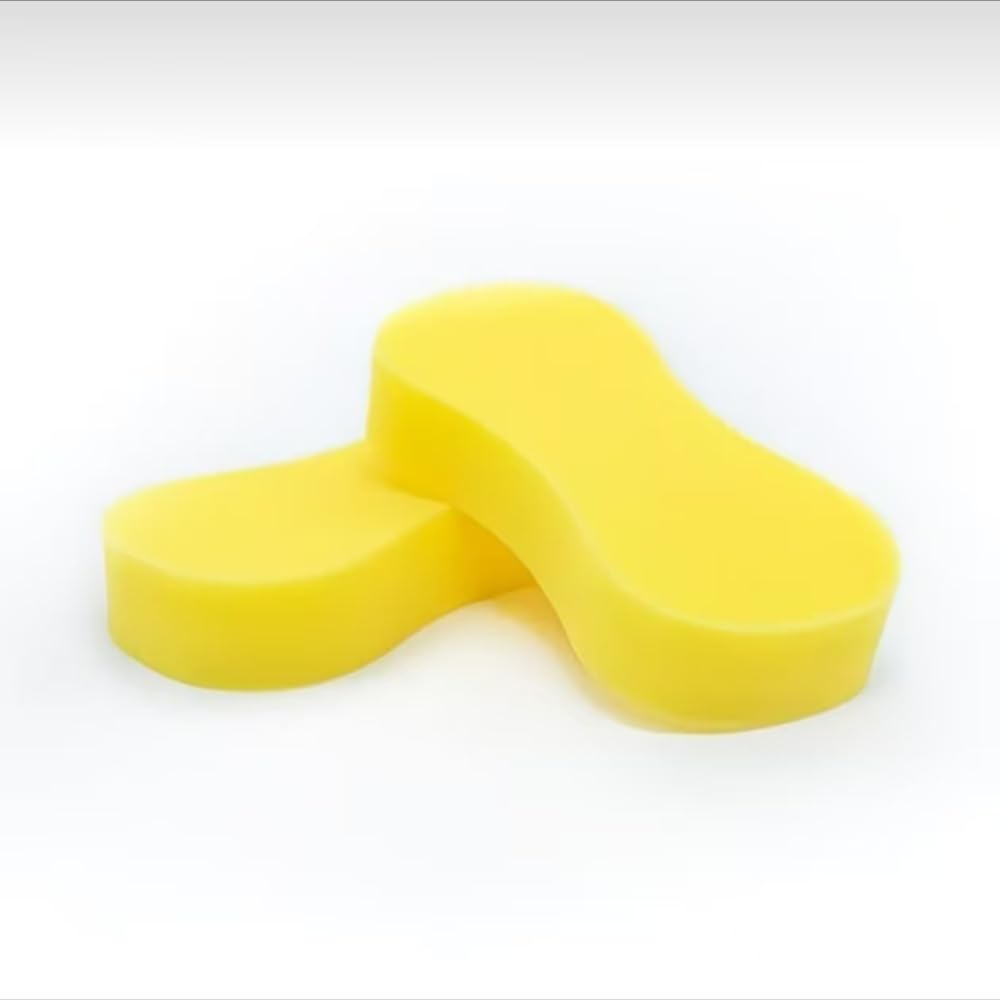 WDJRUIRUI 2 Pcs Car Wash Sponge for Audi A4 (B9 8W, facelift 2019) 2019-2024, Polyurethane High Density Scratch Free Super Absorbent Cleaning Tool