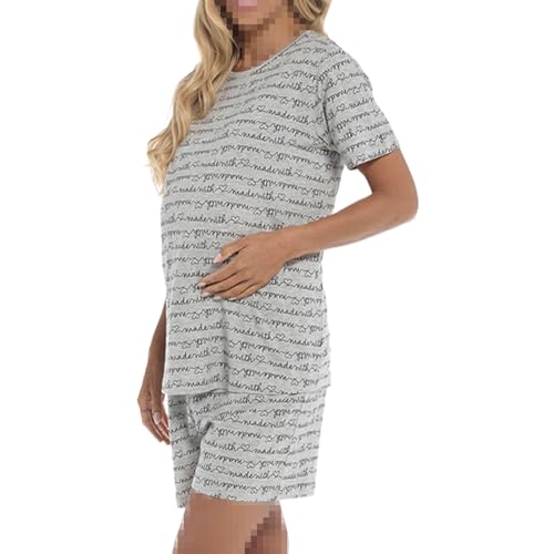 Pyjama short de maternité en jersey pour soulager les nuits chaudes
