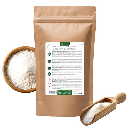 Oxígeno Activo Percarbonato de Sodio 1 kg | Detergente Multiusos para Ropa, Superficies, Depósitos y Neutralización de Olores - Ecológico y Eficaz