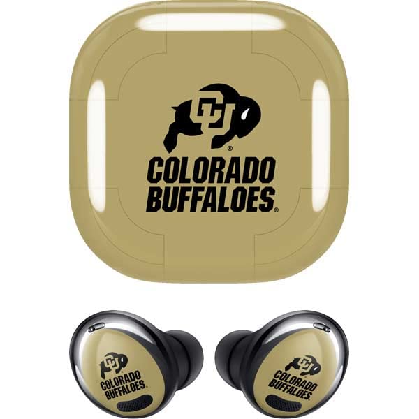 Skinit Decal Audio Skin Compatible with Samsung Galaxy Buds Pro - Officially Licensed CU Colorado Buffaloes Design