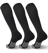 FYTUTESE 3 Pack Soccer Socks Softball Baseball Football Socks for Youth Men and Women