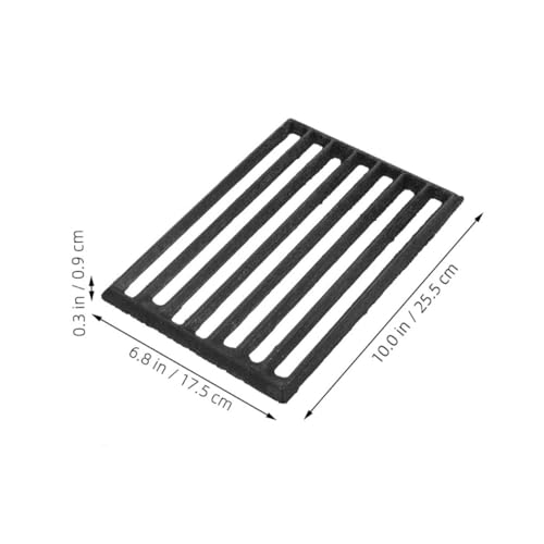 Barbecue poêle et cheminée support fer rectangulaire haute température