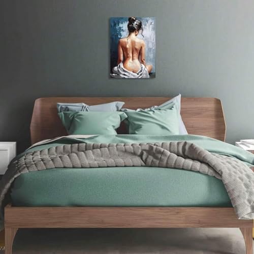 Peinture à l'huile sur toile d'art féminin de haute qualité décoration murale abstraite 30x45