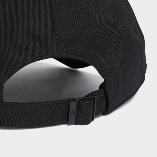 adidas Unisex 3-Stripes Cotton Twill Baseball Cap, Black/White, M – Ansicht 4