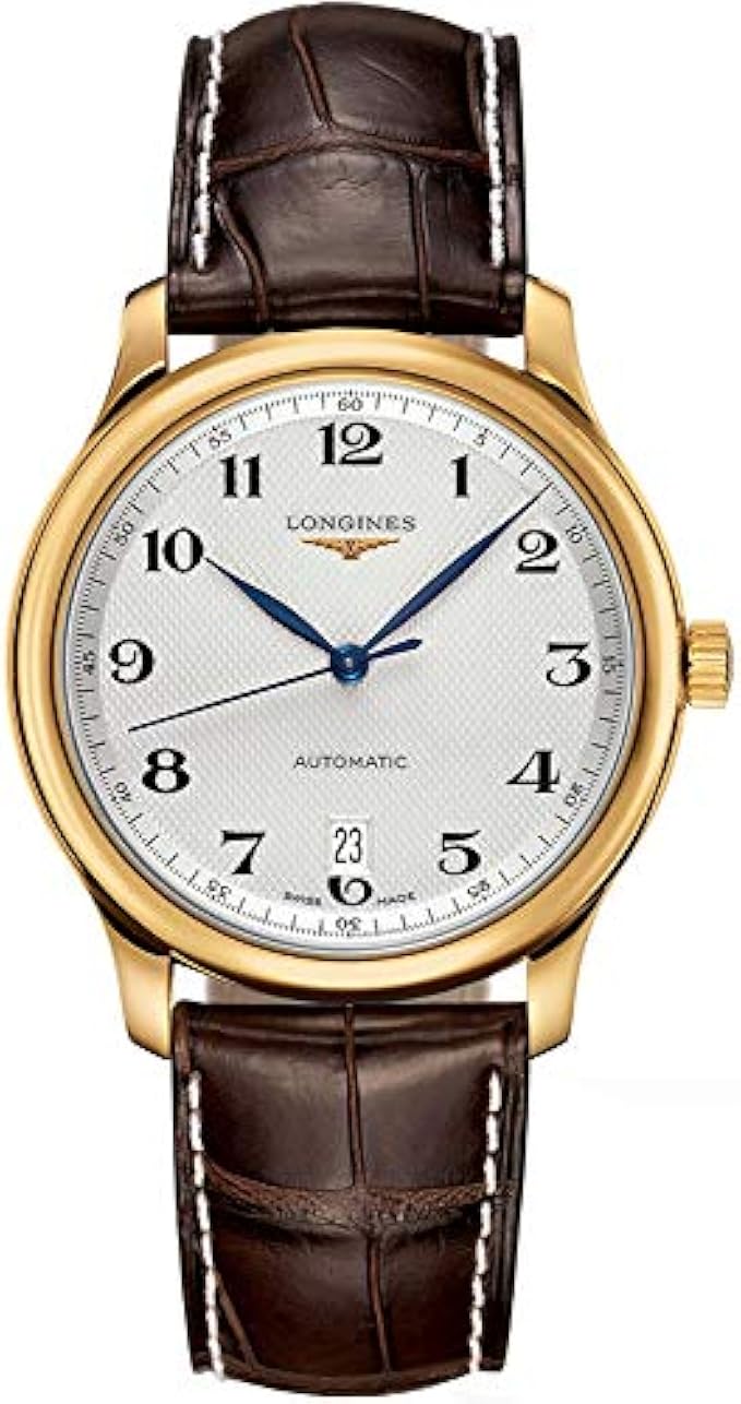 Longines Master Collection Automatic Silver Dial Brown Leather Mens Watch L26286783