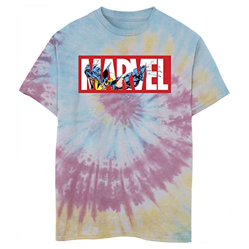 Marvel Kids' Round Neck Short-Sleeve Tie-dye T-Shirt