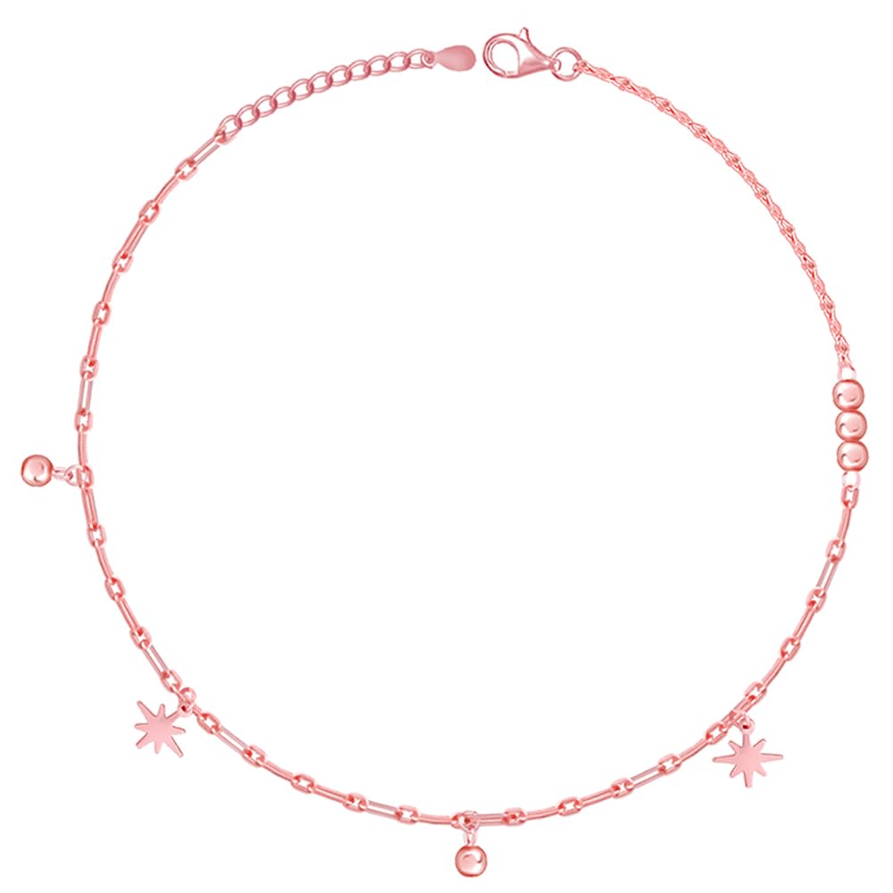 GIVA 925 silver Rose Gold Pole Star Anklets,Pair|, Gifts for Women and Girls | With Certificate of Authenticity and 925 Stamp | 6 Months Warranty* (B0CPJ32JM7) Amazon Price History, Amazon Price Tracker